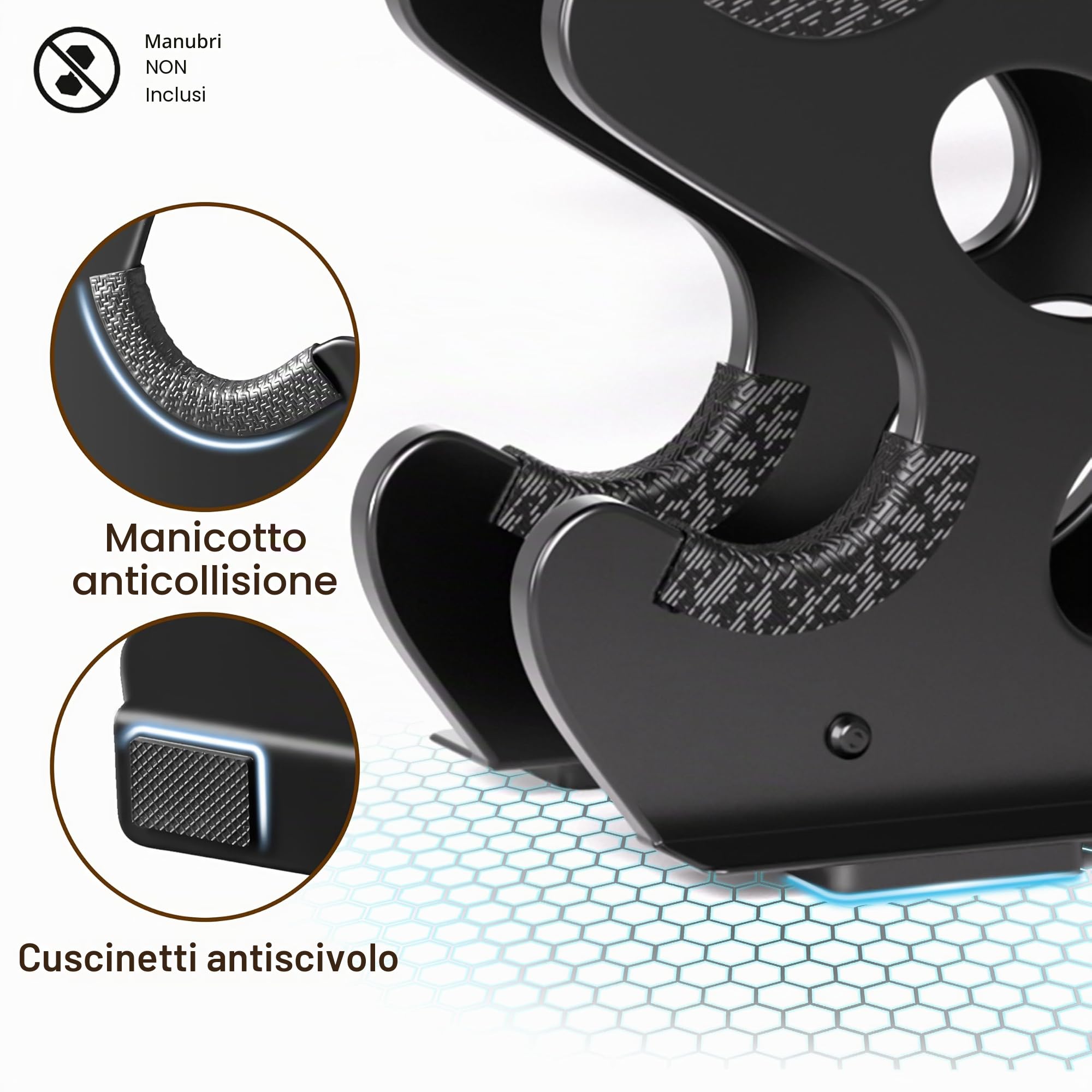 Supporto per manubri, supporto per pesi a 5 livelli, palestra a casa, supporto per albero di peso (senza manubri)