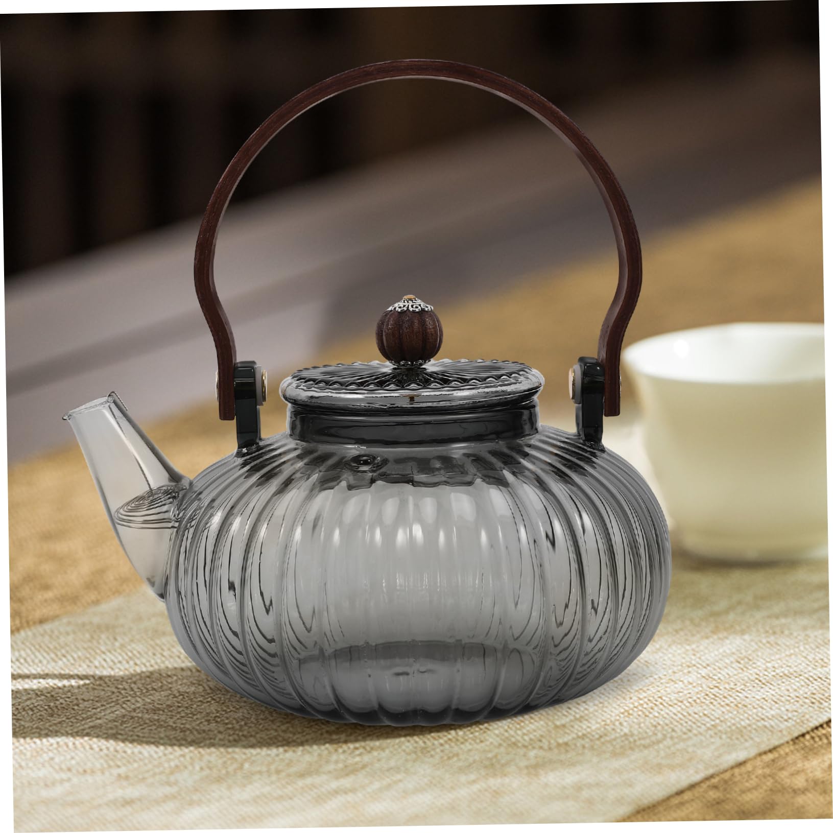 ULTECHNOVO 2piezas Tetera De Vidrio Con Asa Para Infusiones De Té Suelto Para Casa y Oficina Diseño Elegante y Práctico