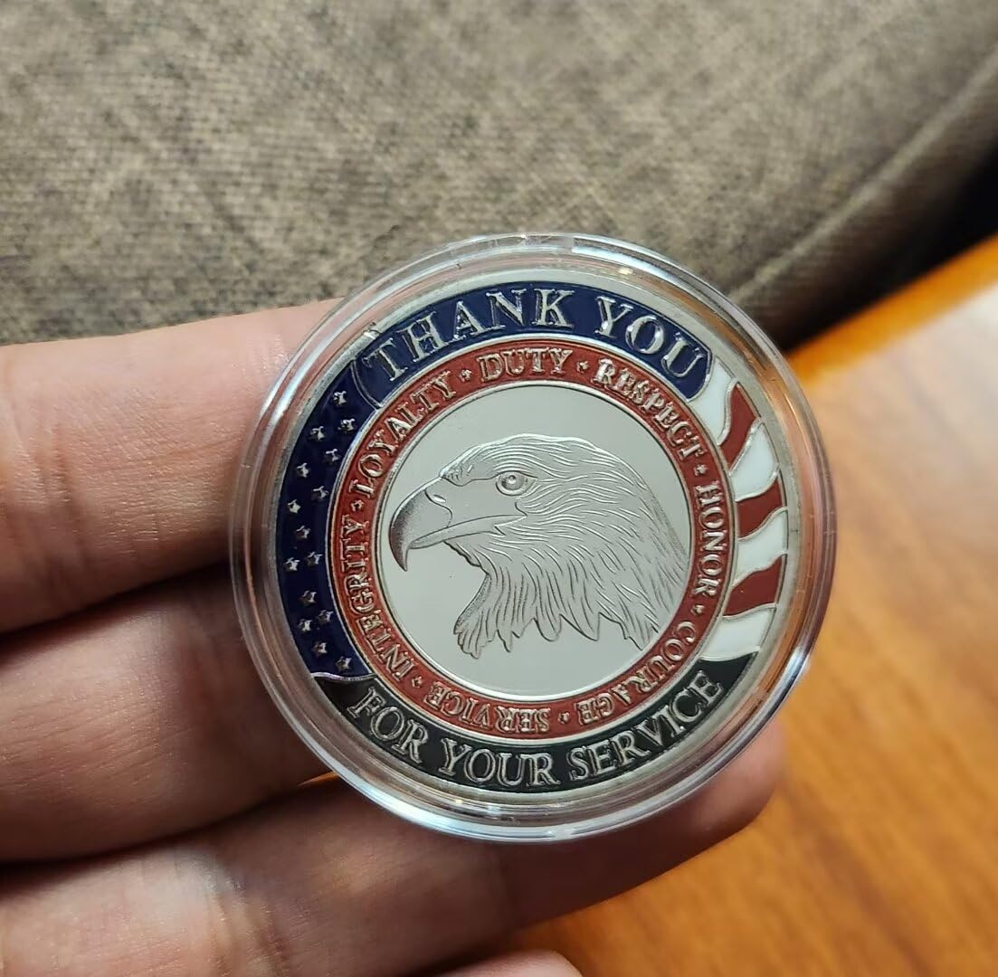 Moneta wyzwań wojskowych "Thank You for Your Service Veteran Coin", uhonorowanie wszystkich, którzy służyli wojskowej monetą wyzwania uznania