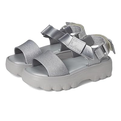 Mini Melissa Melissa Kick Sandal Kids (Little Kid/Big Kid) Girls Shoes Silver