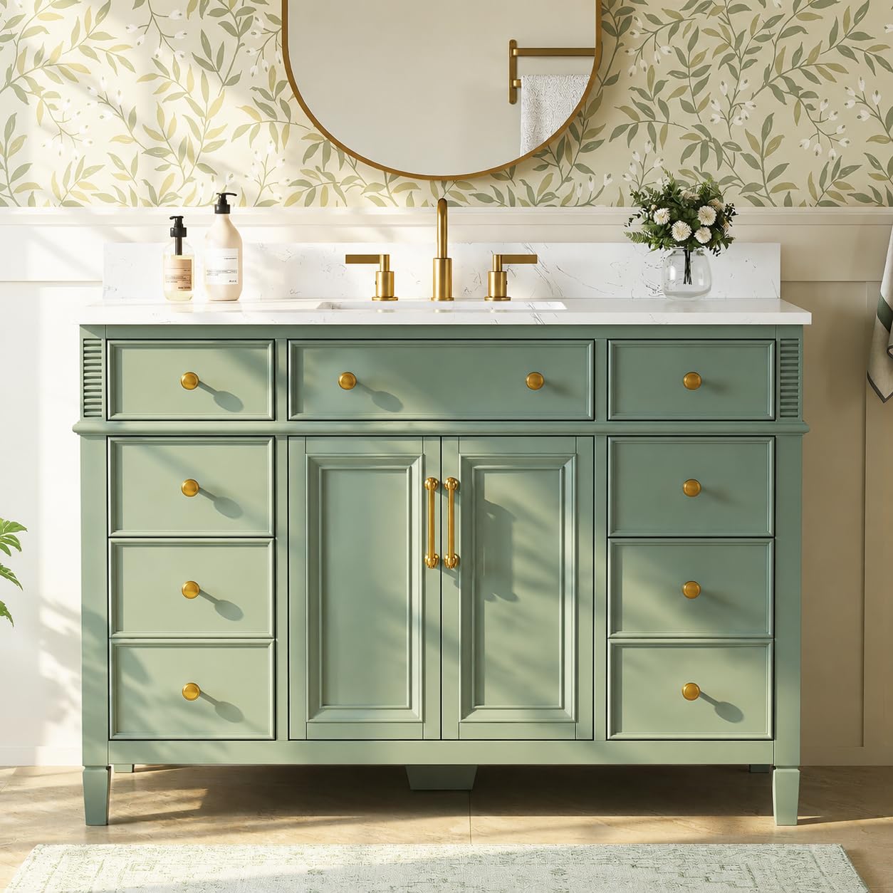 48 Sea Green Vanity