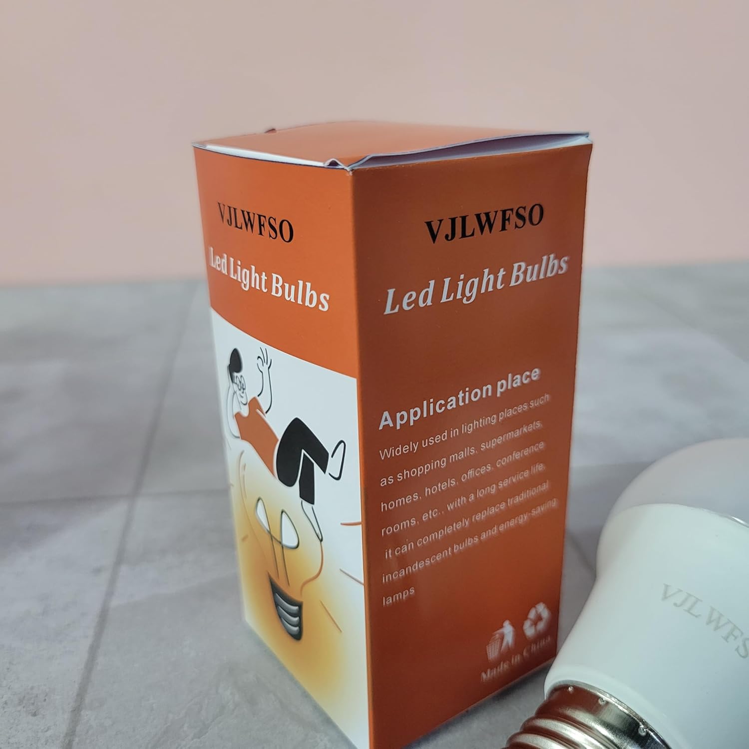VJLWFSO LED light bulbs 60W Equivalent, 5000K Daylight, E26 Base, Non-Dimmable, Energy-Saving Light Bulb for Home & Office Lighting