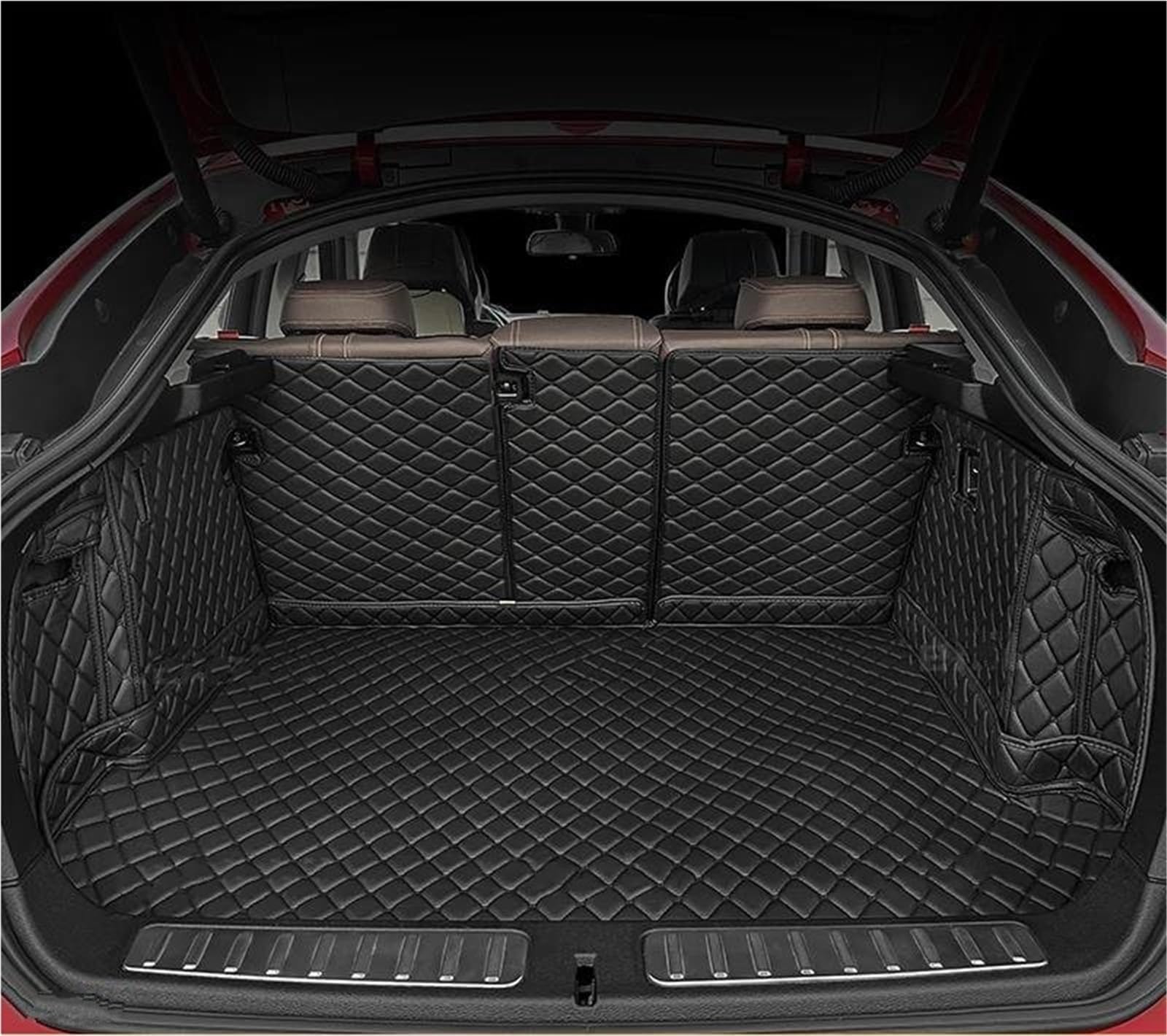 Car Boot Liners For Mercedes For Benz EQE SUV 2025 2024 2023 Car Trunk Mat Carpet Accessories Car Boot Liner(Black-Black)