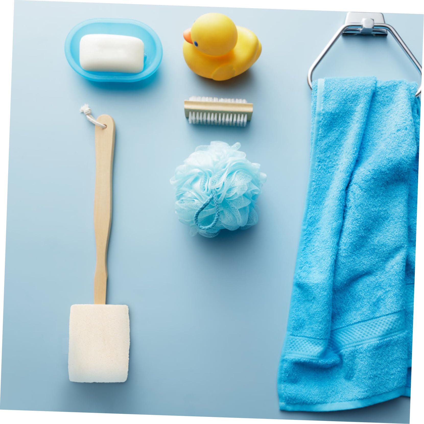 Healeved 3pezzi Spazzola Per Con Manico Lungo Luffa Naturale Esfoliante Per Schiena Strumento Di Pulizia Per Bagno Rimuove Impurità e Morta Facile Da Usare e Pulire