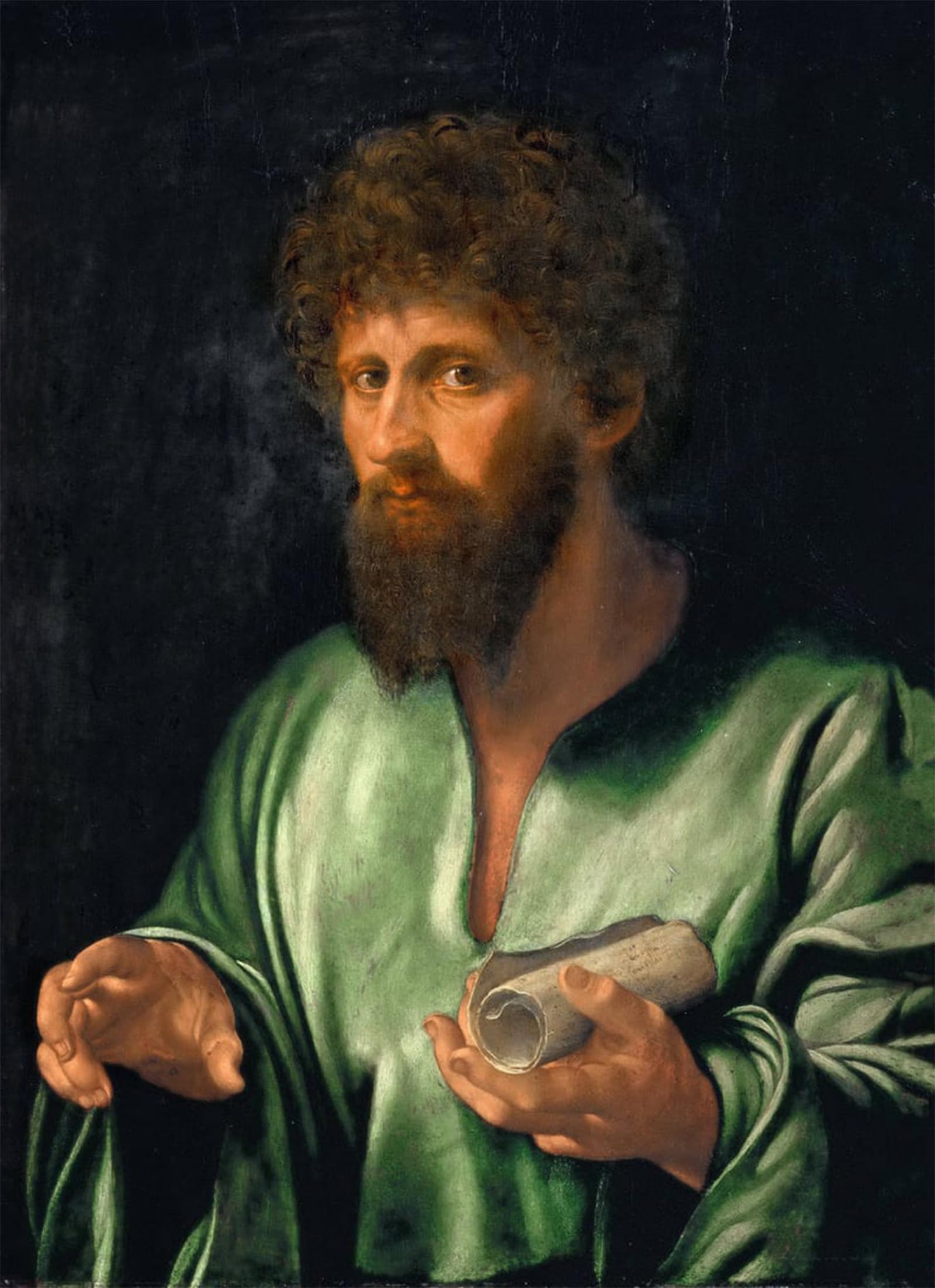 POSTERIIk Vintage Art Print Images Pictures Print Renaissance a Philosopher From Antiquity Par Savoldo by Girolamo Savoldo Modern Colour Posters for Office Home Decor 60x90cm