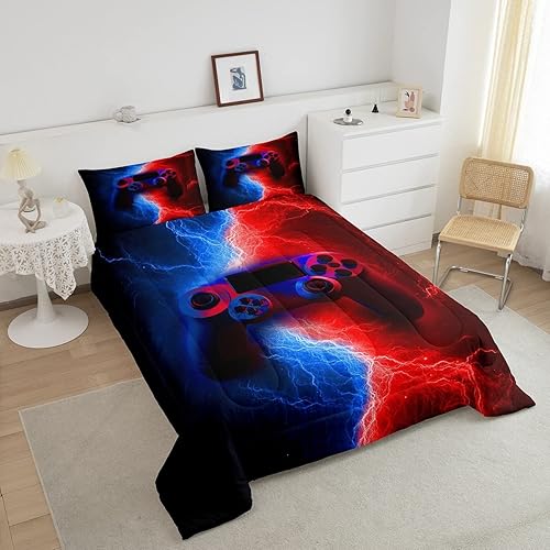 Miniatura 3 de Erosebridal Conjunto de ropa de cama para niños, juego de edredón de videojuegos para niños, juego de ropa de cama para niños, juego de ropa de cama