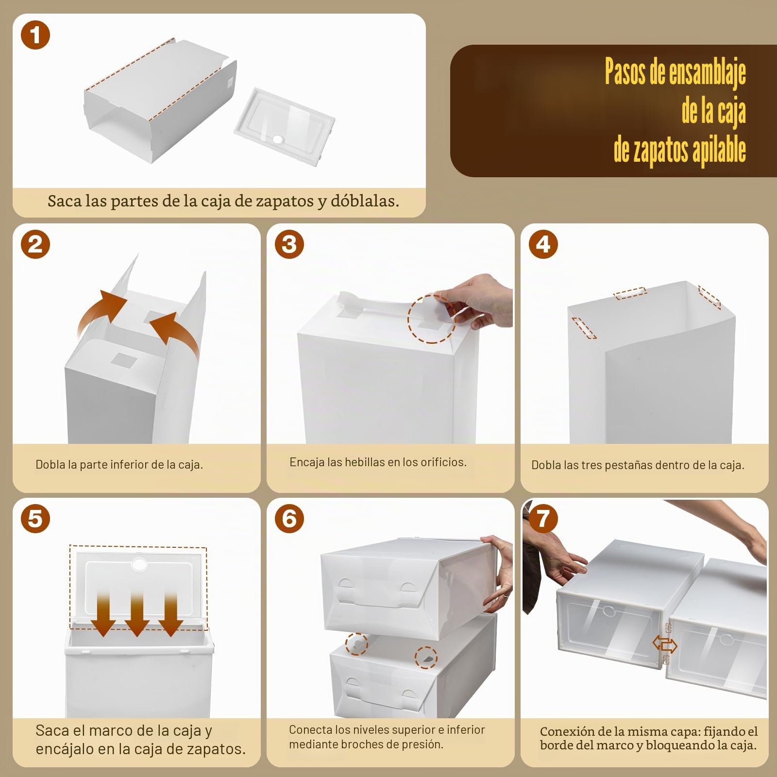 Zapatero Plastico, Organizador de Zapatos, Caja de Zapatos Transparente, 20/24 Unidades, 33 x 23 x 14 cm, Apilables, Cajón Apilable, para Guardar Zapatos y Libros