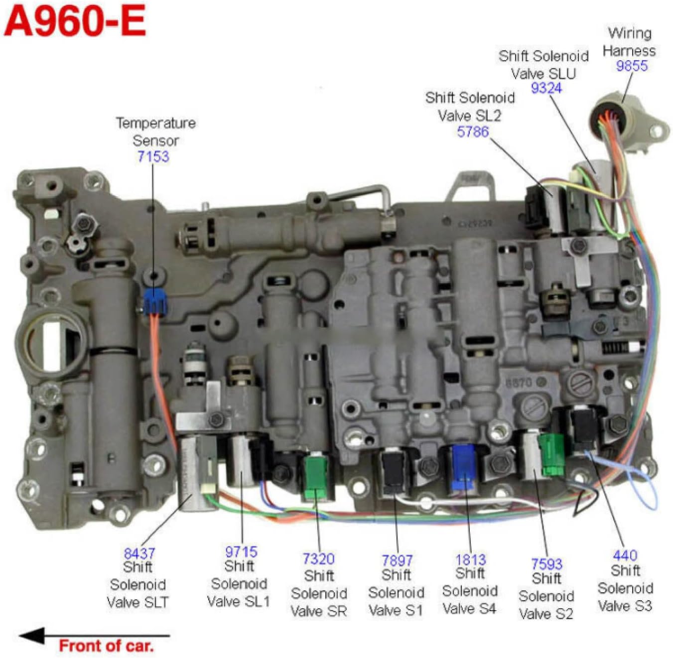 A960E Refurbished Transmission Solenoid TB-60NF TB65-SN A960 Compatible with Toyot-a Lexu-s GS300 IS300 IS250 IS300 2005-2011