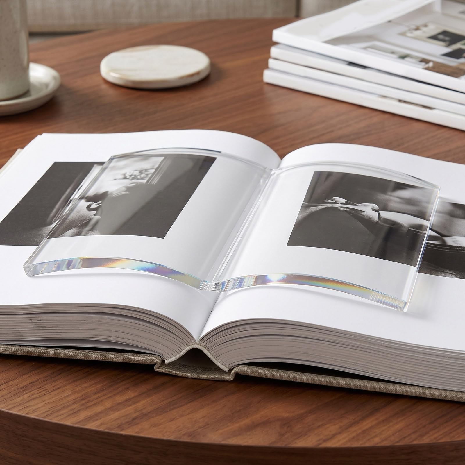 Veemoon Fermacarte: Fermacarte Portatile per Leggere a Mani Libere E Tenere Fermo Il Libro - Decorativo da 8 Mm per Libri di Cucina, Libri di Testo, di Lettura