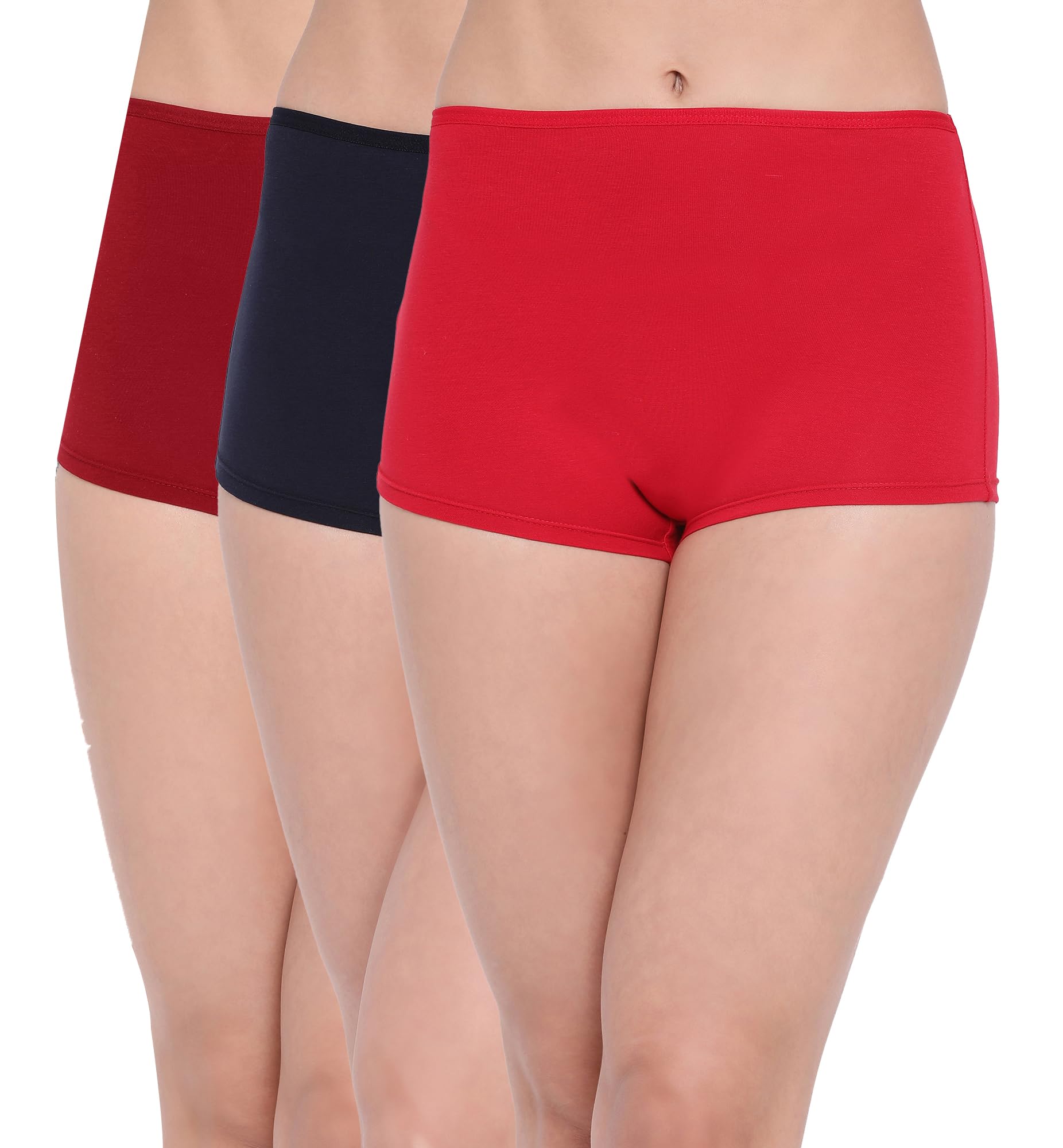 Premium Cotton Modern Mid Waist Boy Leg Panties for Women-image-29