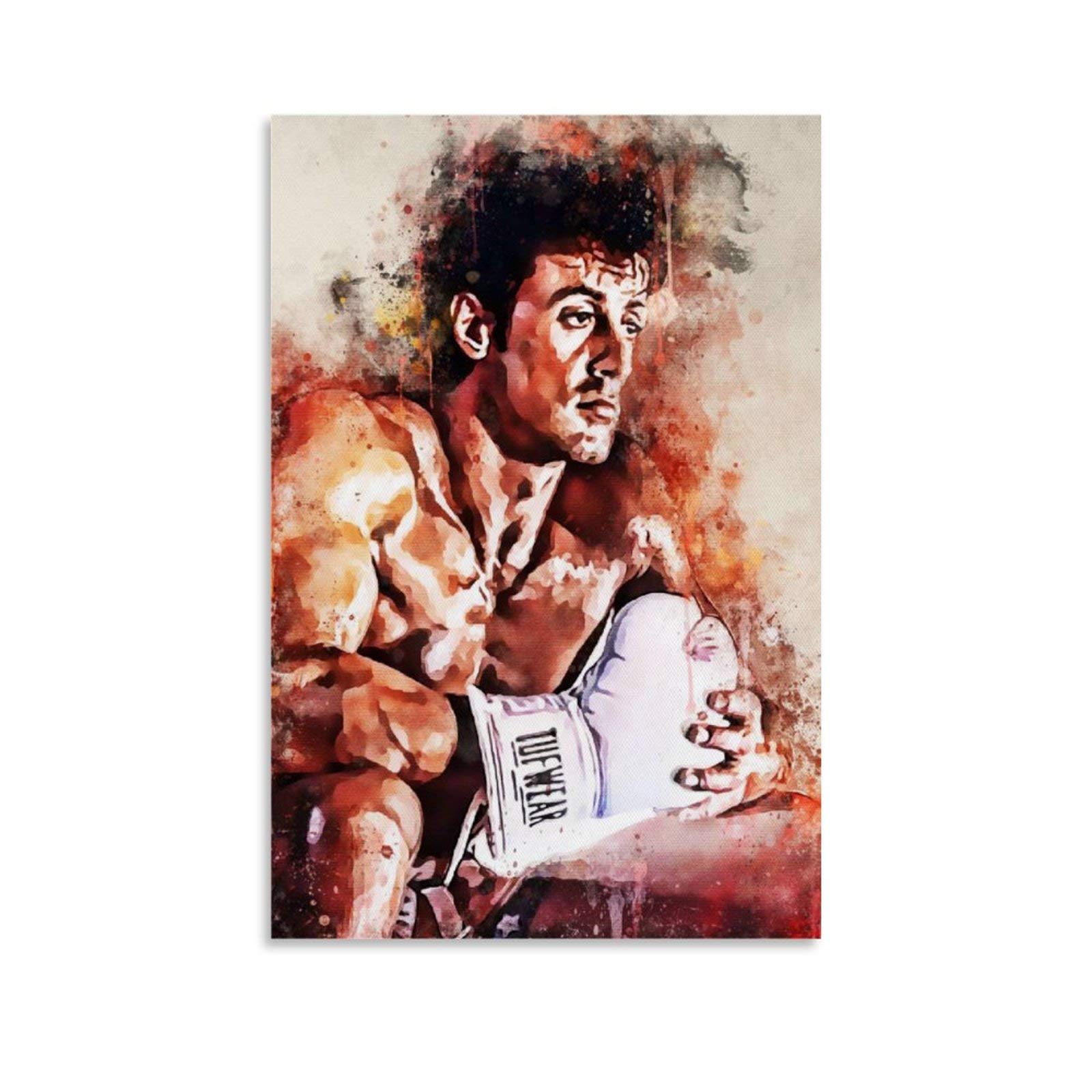 WEERSHUN Poster de motivation Rocky avec citations inspirantes des années 90 - Art mural esthétique pour chambre - 30 x 45 cm
