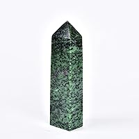 Vista 16 de JIC Gem Extra Large Rare Dendritic Jade Crystal Tower Natural Quartz Crystal Tower Point Wand Large Crystals and Stone Energy Crystal Wand Home