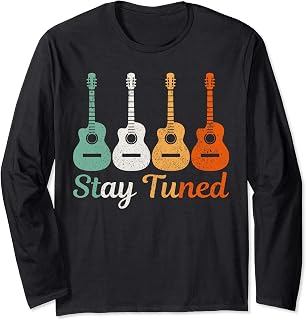Guitarra Musica músico regalos para guitarristas Manga Larga