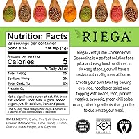 Vista 2 de Riega Zesty Lime - Condimento de pollo con lima, mezcla seca perfecta para ensalada de pollo o cuencos de arroz, 1 onza (paquete de 8)