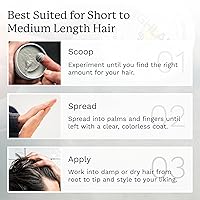 Vista 5 de Highland Glacial Pomada de Arcilla para el Cabello - Arcilla para peinar galardonada para hombres y mujeres hecha con ingredientes 100% naturales