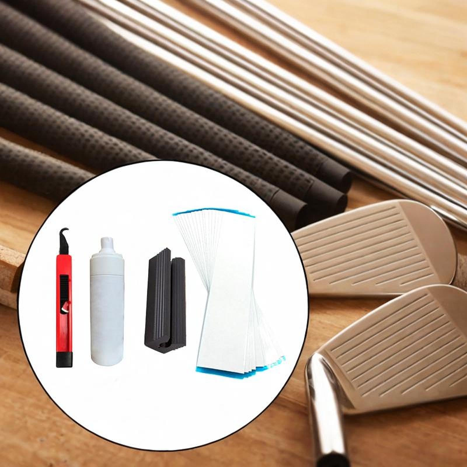 Kit de Reemplazo de Empuñadura para Palo de Golf de 3 Piezas con Cinta Adhesiva de Doble Cara, Gancho para Empuñadura de Golf, PP, Adecuado para Palo