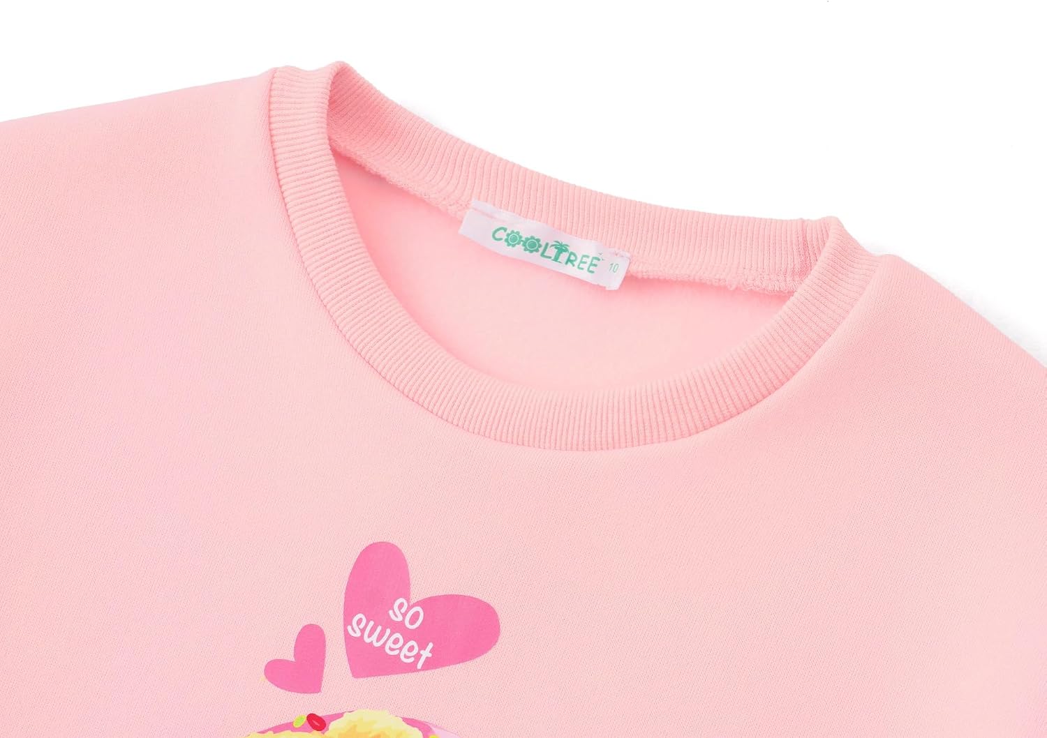 Girls Fleece Sweatshirt Crewneck Pullover Top Size 6-16