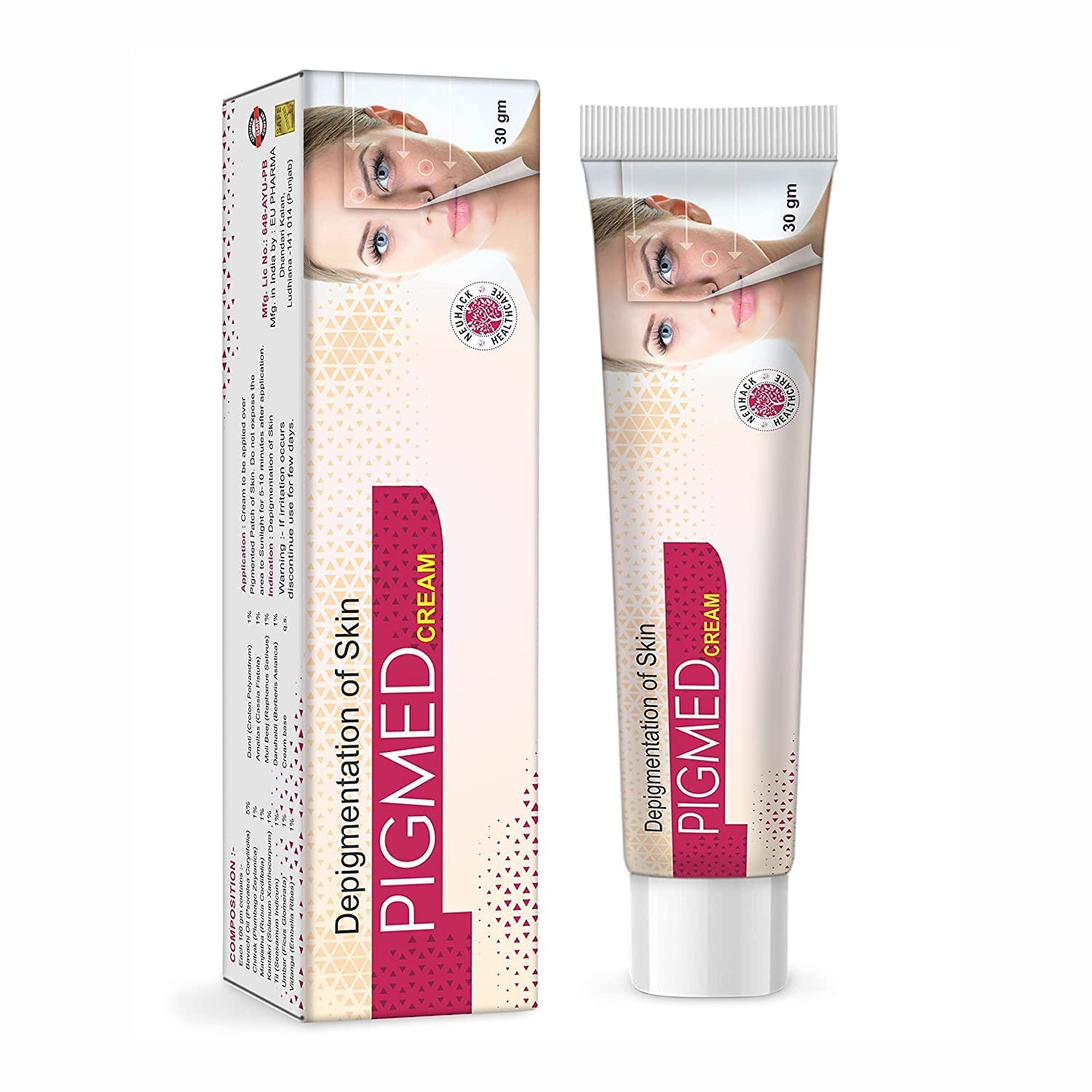 SSAR ads Pigmed Cream - Anti Pigmentation, Acne Scars, Dark Spots, Pimple Marks, Anti Blemish - Ayurvedic Cream, Paraben Free, Chemical Free(30Gm)(Packof1)