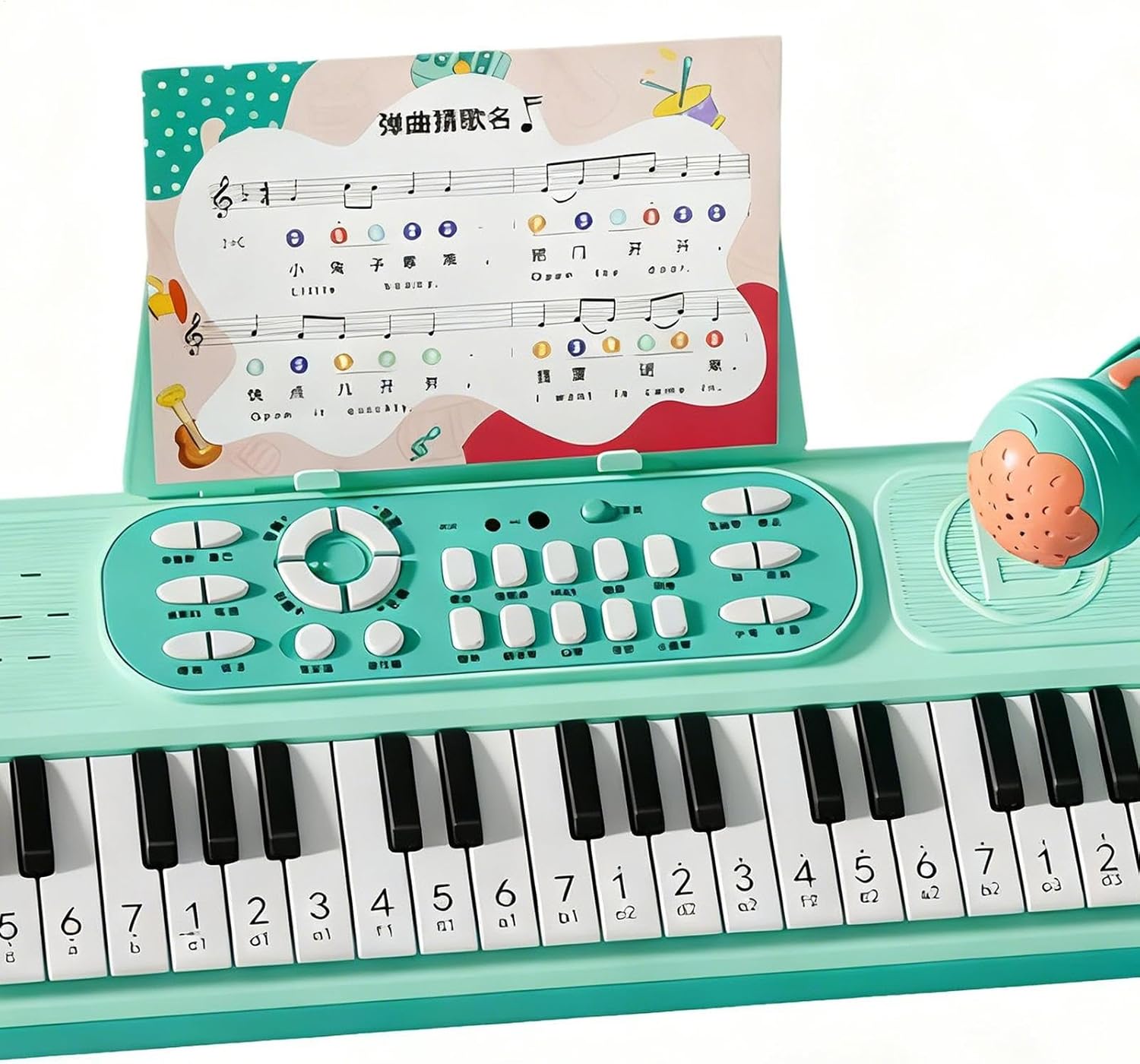 Kids Keyboard Piano | 37-Key Rechargeable Learning Toy with Microphone - 2-Play Modes Musical Keyboard for Kids,for Girl Boy Girls Boys Christmas Birthday