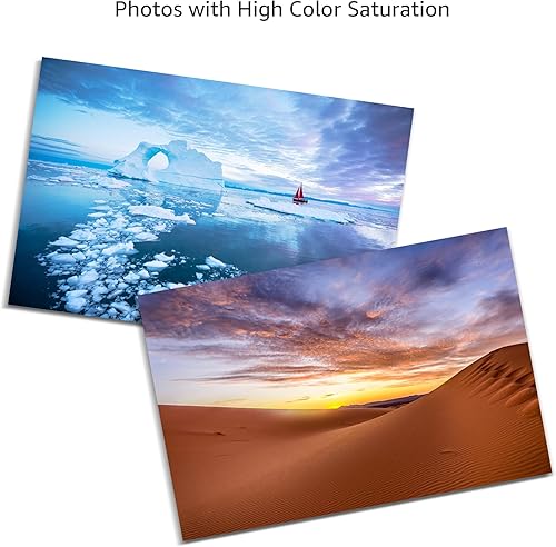 Miniatura 5 de Amazon Basics Papel fotográfico brillante para impresión de inyección de tinta, 7.05 oz/m², 5 x 7 pulgadas, color blanco, paquete de 100 hojas