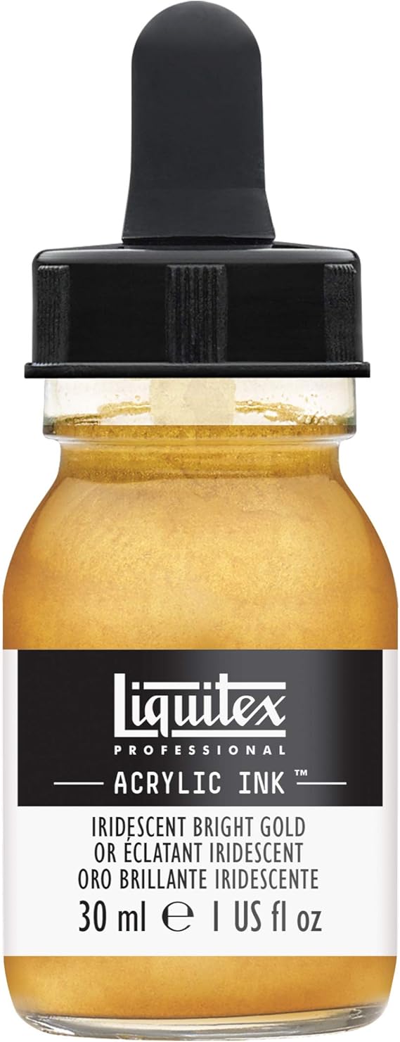 Liquitex ink! Tinta Acrílica, Dorado (Oro brillante iridiscente), 30 ml Hogar y