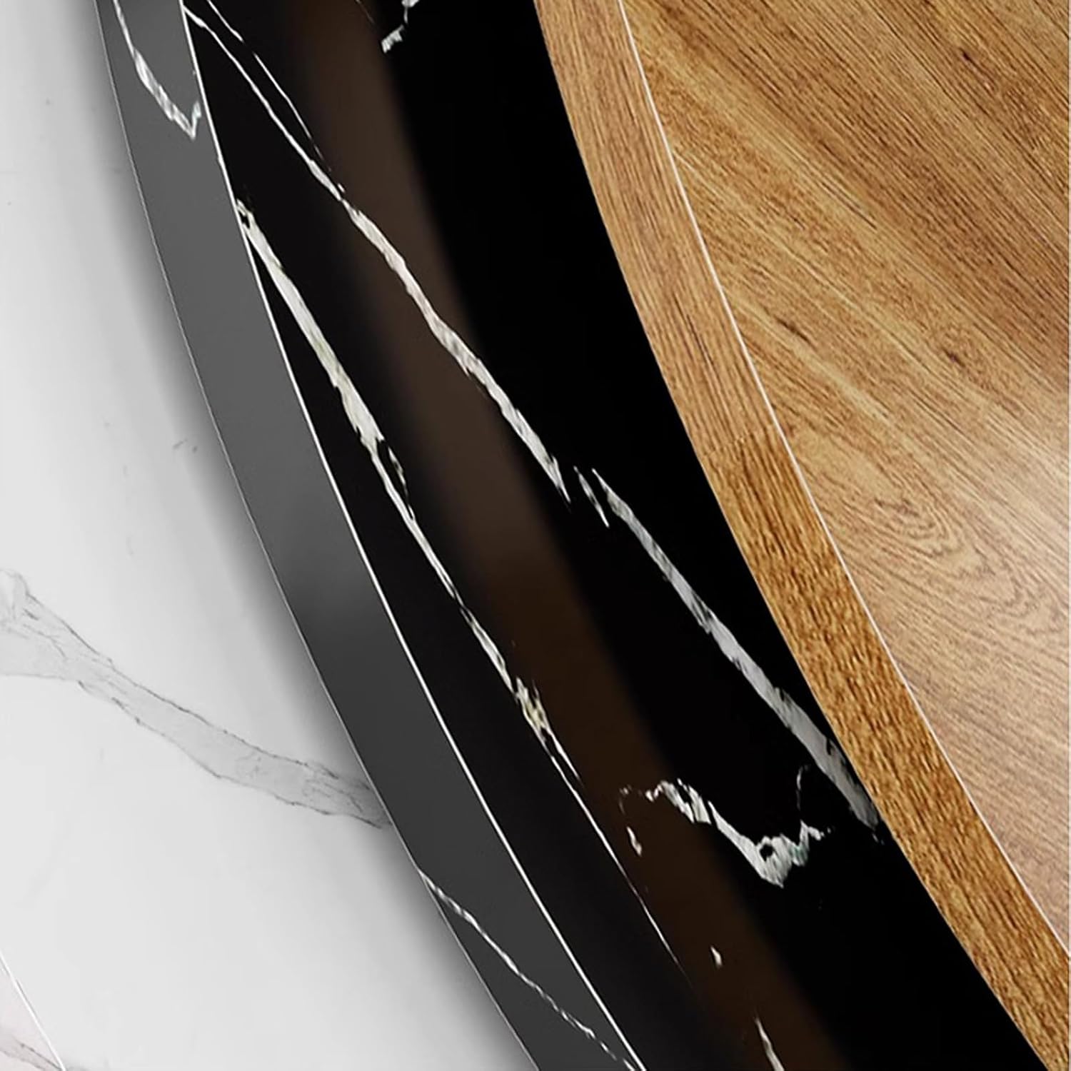 60cm, 70cm, 80cm, 90cm, 100cm Wooden Countertop - Round Standard Table Top, Whole-Piece Particle Board Table Top, for Standing Desk and Home Office(50CM(19.6IN))