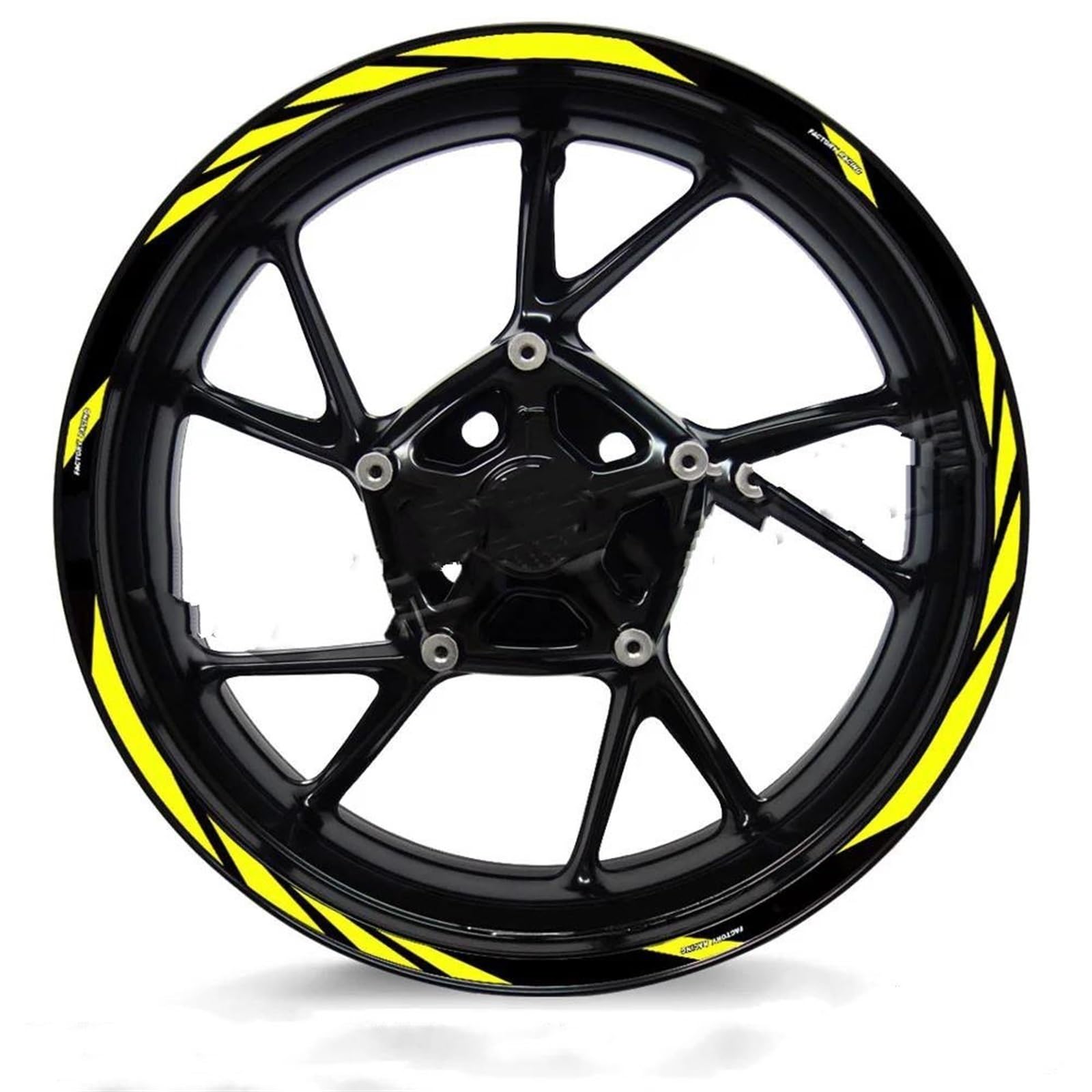 Stickers Motorcycle Wheel Stickers Reflective Decorative Rim for Tuono V4 1100 RSV4 RS150 250 660(Style 10)