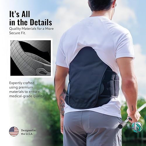 Miniatura 9 de CompressRx Universal LSO - Soporte de espalda alta, cinturón de soporte lumbar, entrenador de cintura, corrector de postura para mujeres y hombres,
