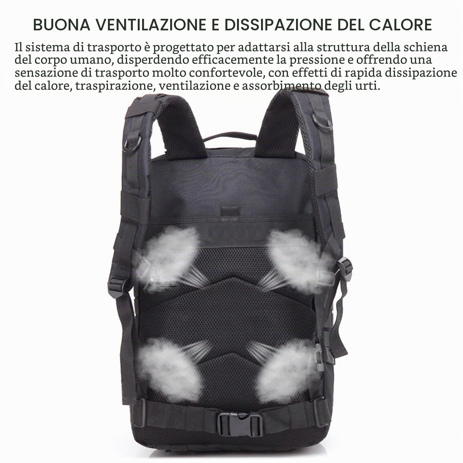 REEBOW GEAR Zaino tattico da 45 Litri Zaino d'assalto Militare Zaino Molle Zaini Grandi per Escursionismo Campeggio Viaggiare,ACU