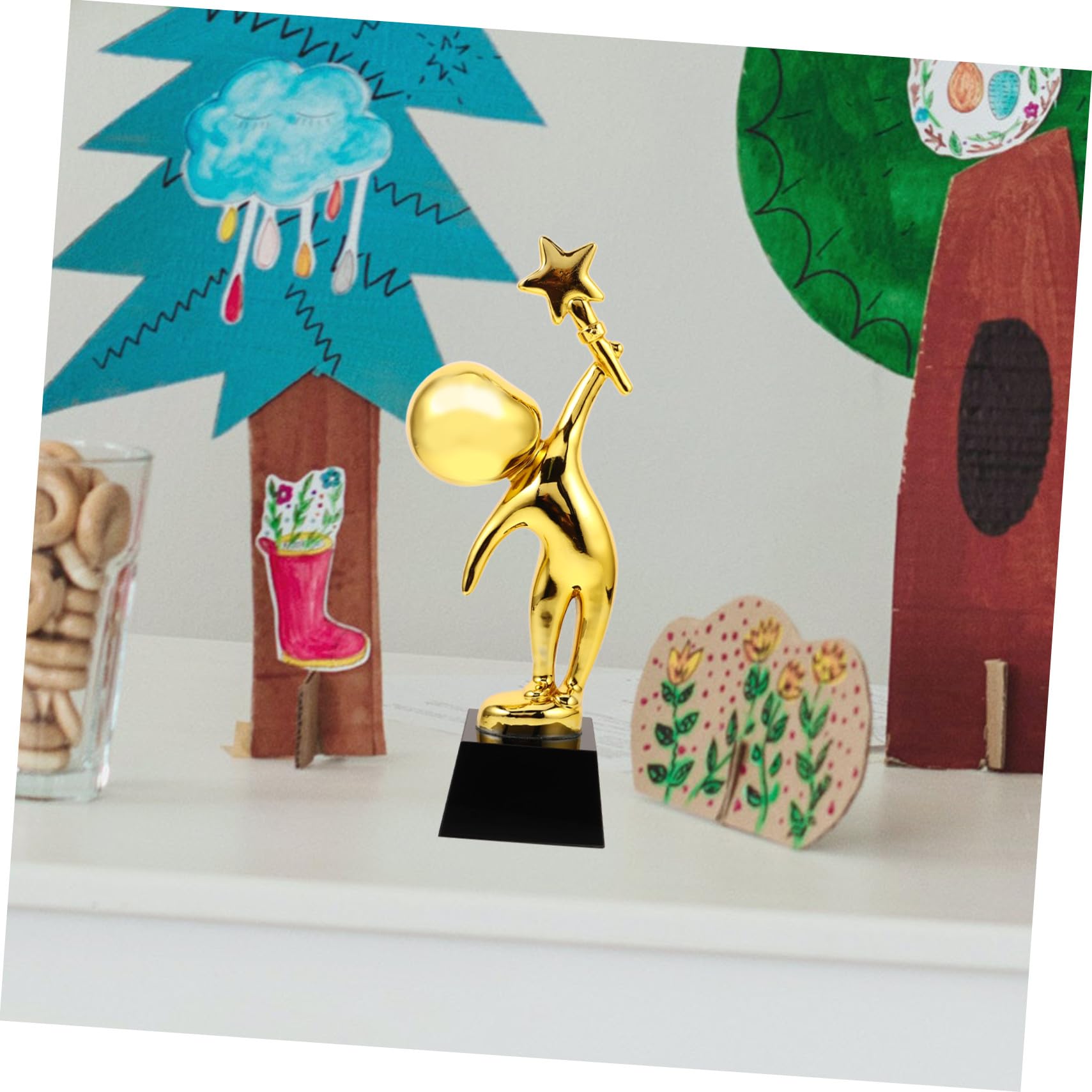 Trophée en Résine Dorée, Décoration de Danse pour Cérémonie et Concours