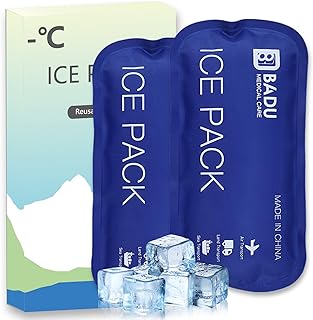 Ice Packs for Insulin Cooler Travel Case, Pack of 2, TSA Approved Reusable Cooler Ice Packs, Suitable for Most Medication Cooler Travel Case