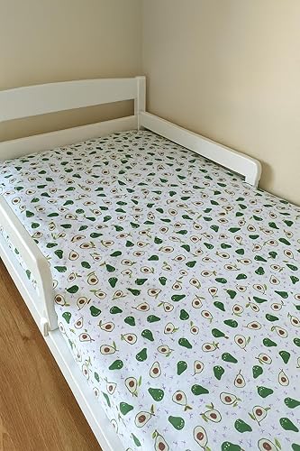 Vista 14 de Fitted Crib Sheets,Organic Sheet Set for Toddler Mattress, Turkish Cotton Mini Crib Sheets Set for Crib Mattress,1 Fitted Sheet (28"x52") for Baby