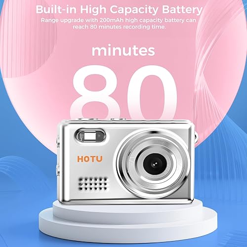 Miniatura 7 de Mini cámara digital con llavero, mini cámara Y2K de tamaño bolsillo, cámara pequeña de 2 MP 1080P con tarjeta de 32 GB, grabadora de video con