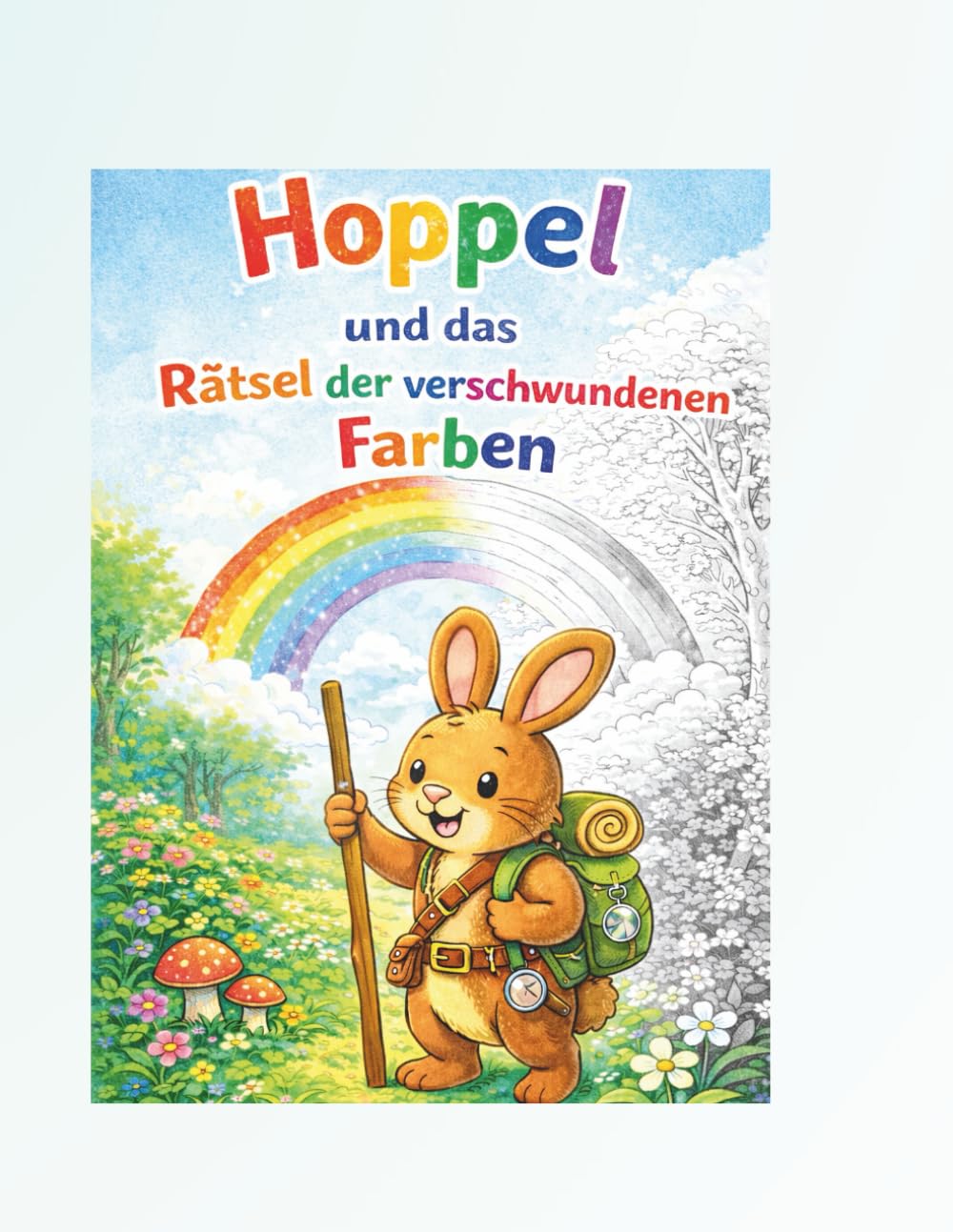 Hoppel und das Rätsel der verschwundenen Farben: Ein interaktives Vorlese- & Malbuch für Kinder ab 5 Jahren