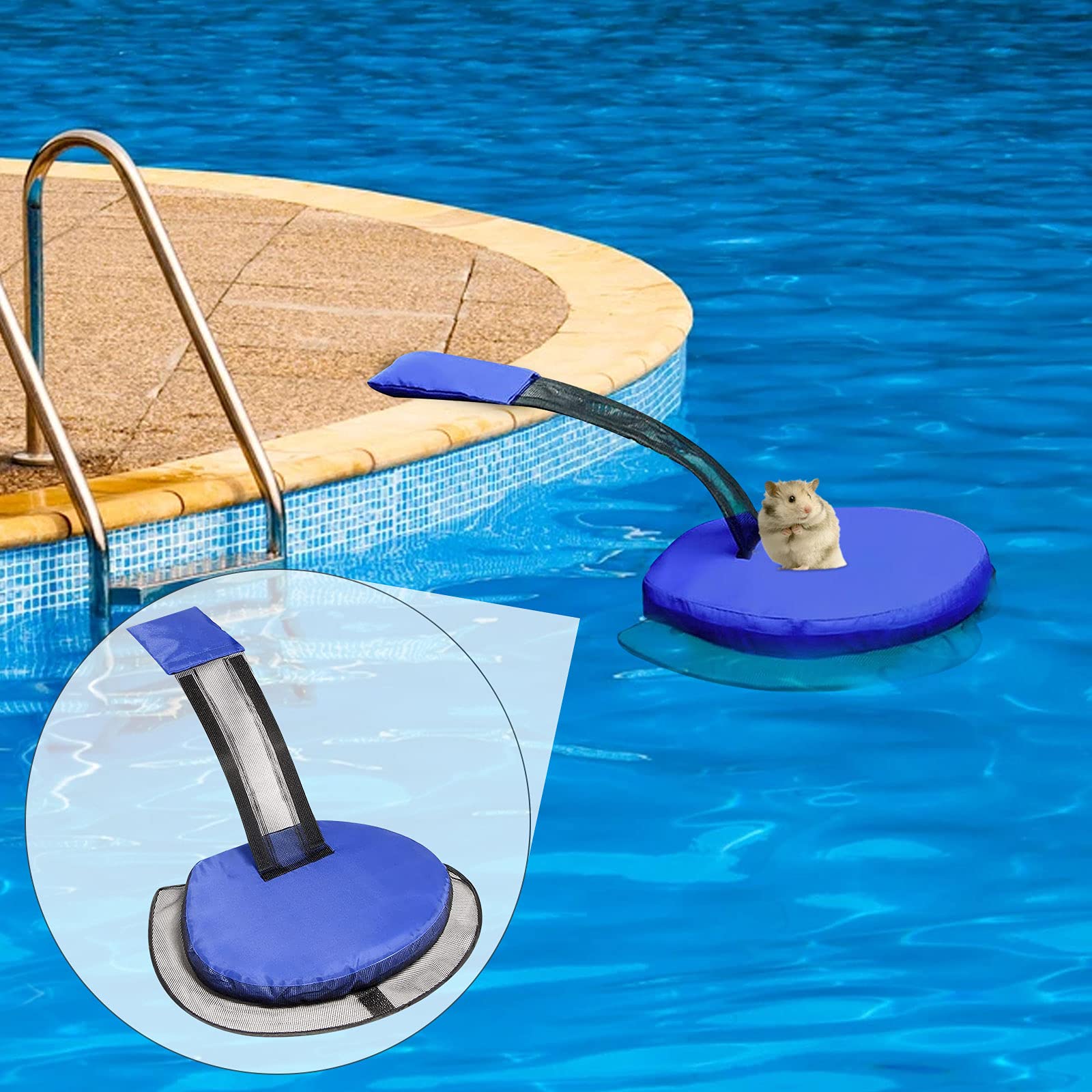 ConBlom Rampa de escape para mascotas para piscina, flotante, accesorios
