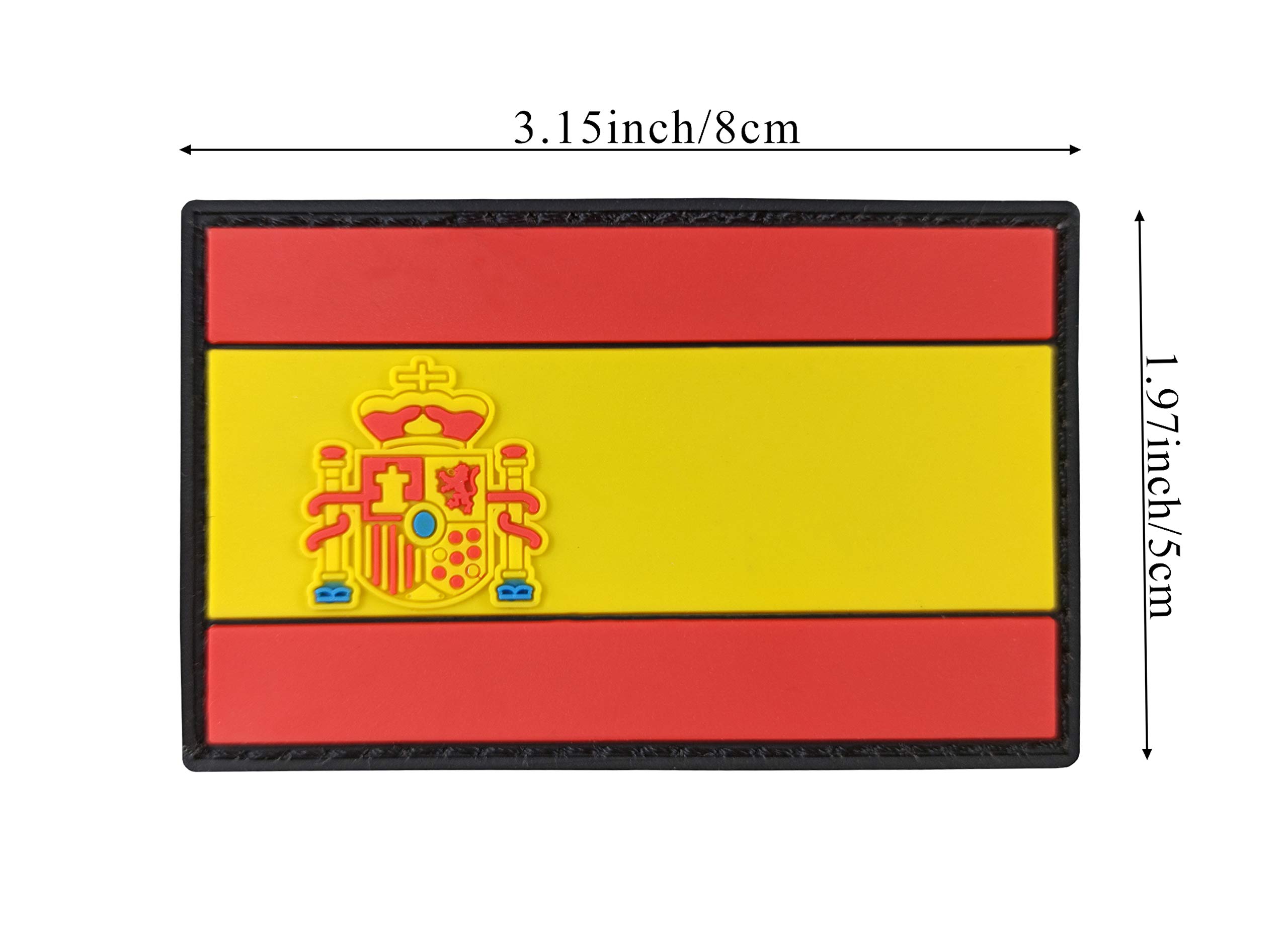 JBCD Confezione Da 2 Toppe Con Bandiera Delle Filippine, Ricamo In Poliestere 8x5 Cm Con Velcro - Per Zaini, Giacche E Uniformi - 2