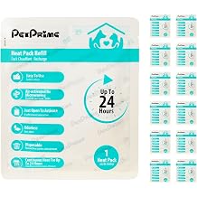 Pet Prime 12-Pack Disposable Heat Packs for Heartbeat Plush Toys,Up to 24H Odorless Warmth, Easy to Use, Instant Comfort Companion for Anxious Pets