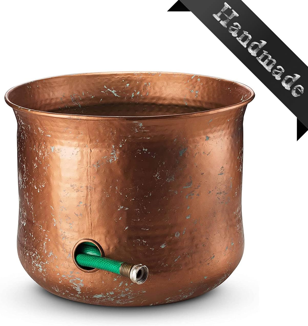 Garden Hose Pot Holder | Water Hose Container Pot For Outside or Indoor Use | Expandable Water Hose Hider Storage Organizer No Lid