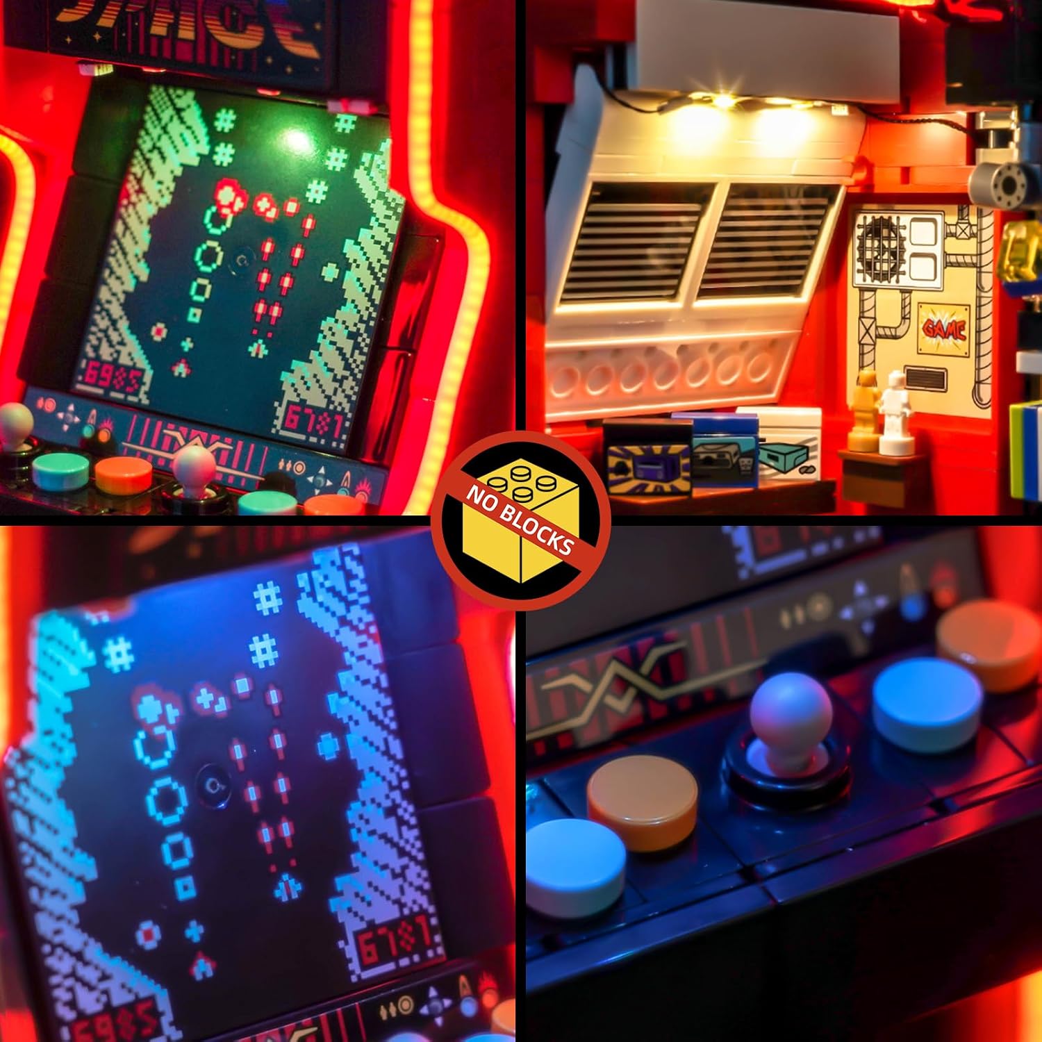 BrickBling LED Light Kit Compatible with Lego Arcade Machine, Creative Light Compatible with Lego 40805 - Not Come with Model