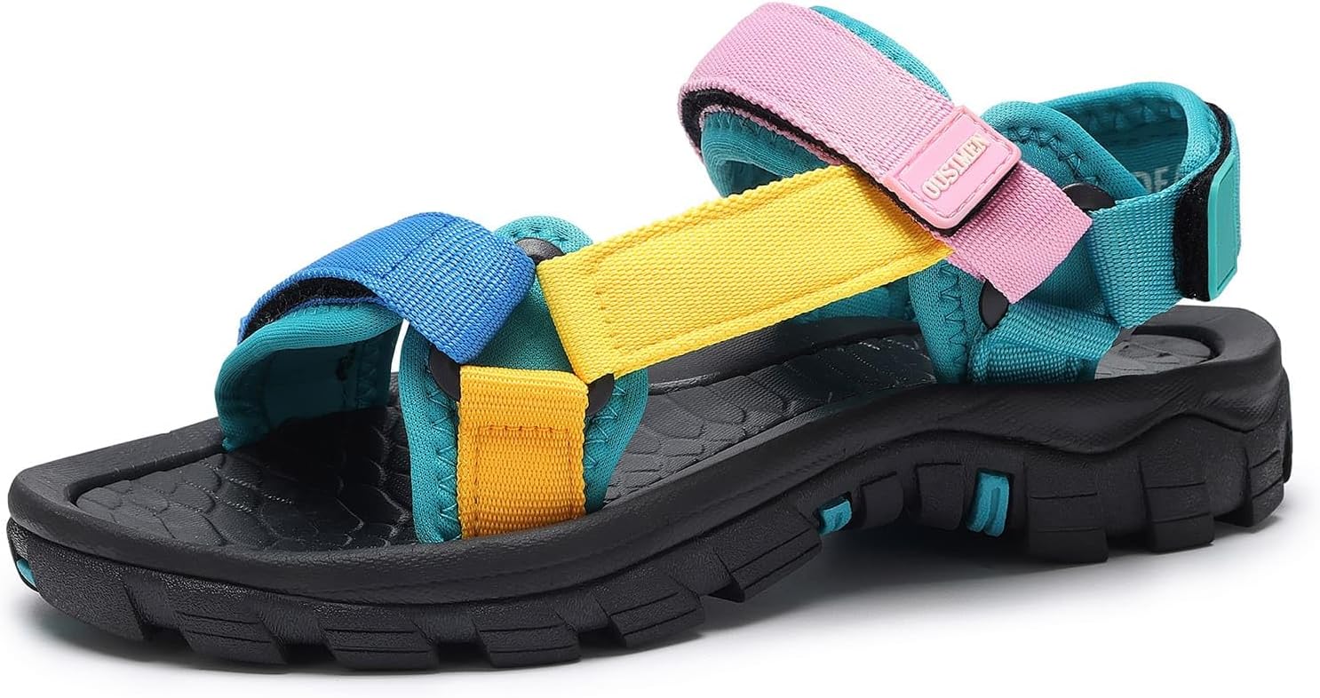 TcIFE Women’s Walking Hiking Sandals Comfortable Outdoor Sports Sandals Lightweight Athletic Beach Shoes