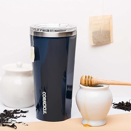 Miniatura 6 de Corkcicle Vaso de viaje de acero inoxidable con triple aislamiento con tapa inastillable, reutilizable (16 onzas16.1 fl oz, floral animado)