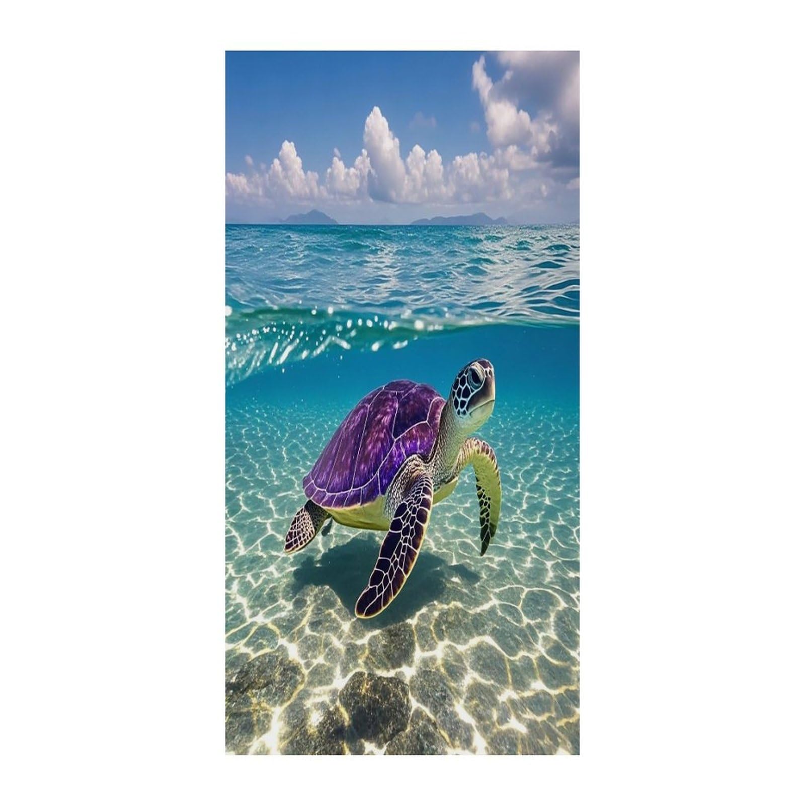 Cortina para puerta con tortugas de Hawaii aislante de 178x90 cm