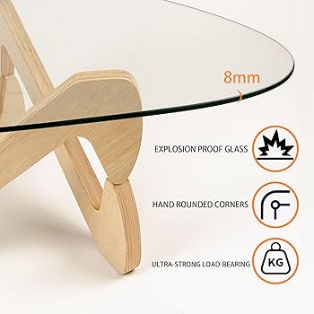 50‘s★ミッドセンチュリー★アシンメトリックデザイン センターテーブル モダンデザインのセラミック天板 センターテーブル - fel-1950