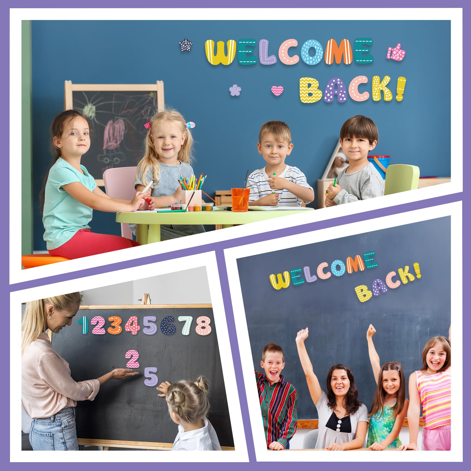 Pinnwand-Buchstaben für Klassenzimmer-Dekorationen, bunt, 10,2 cm, 246