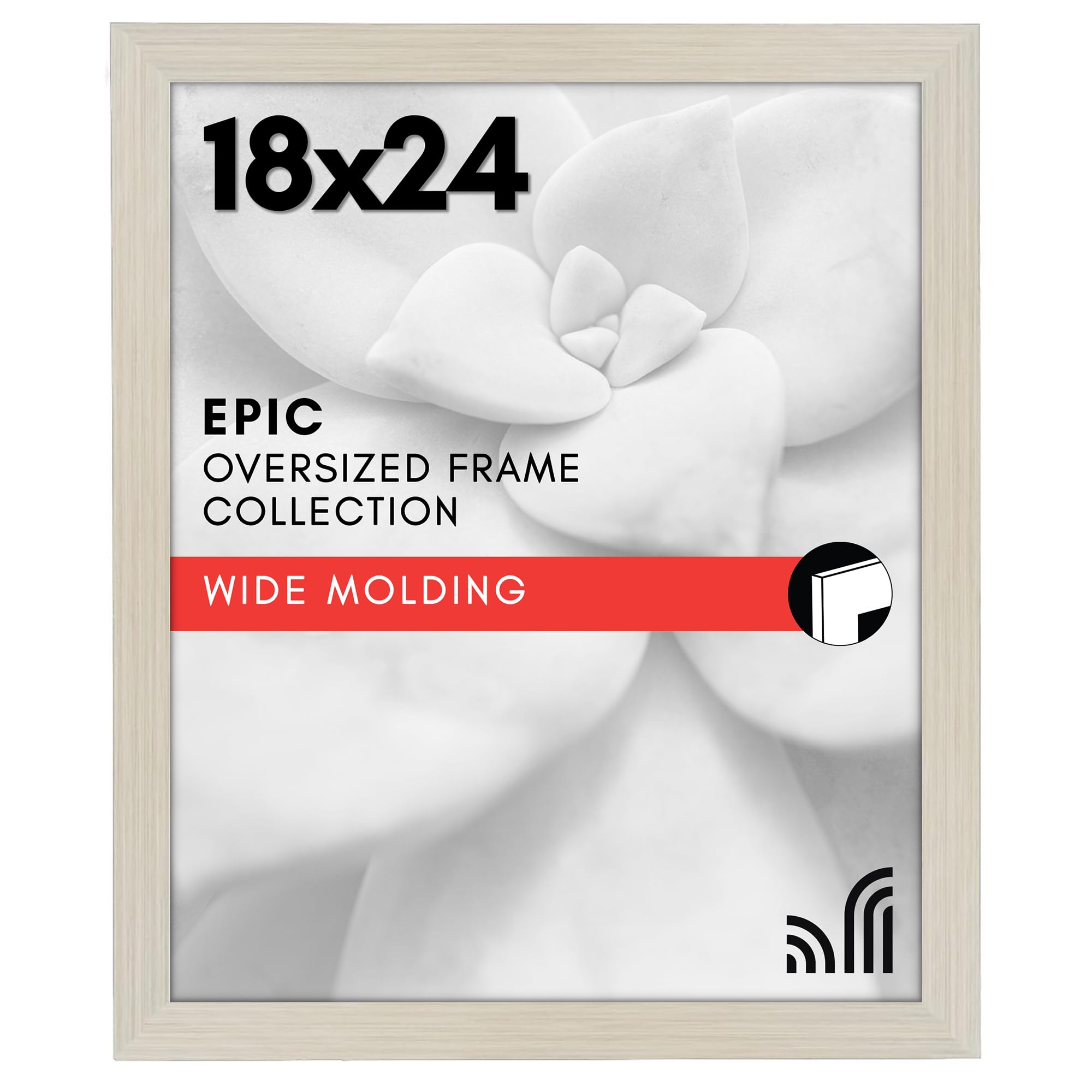Americanflat 18x24 Poster Frame - Engineered Wood - Light Wood