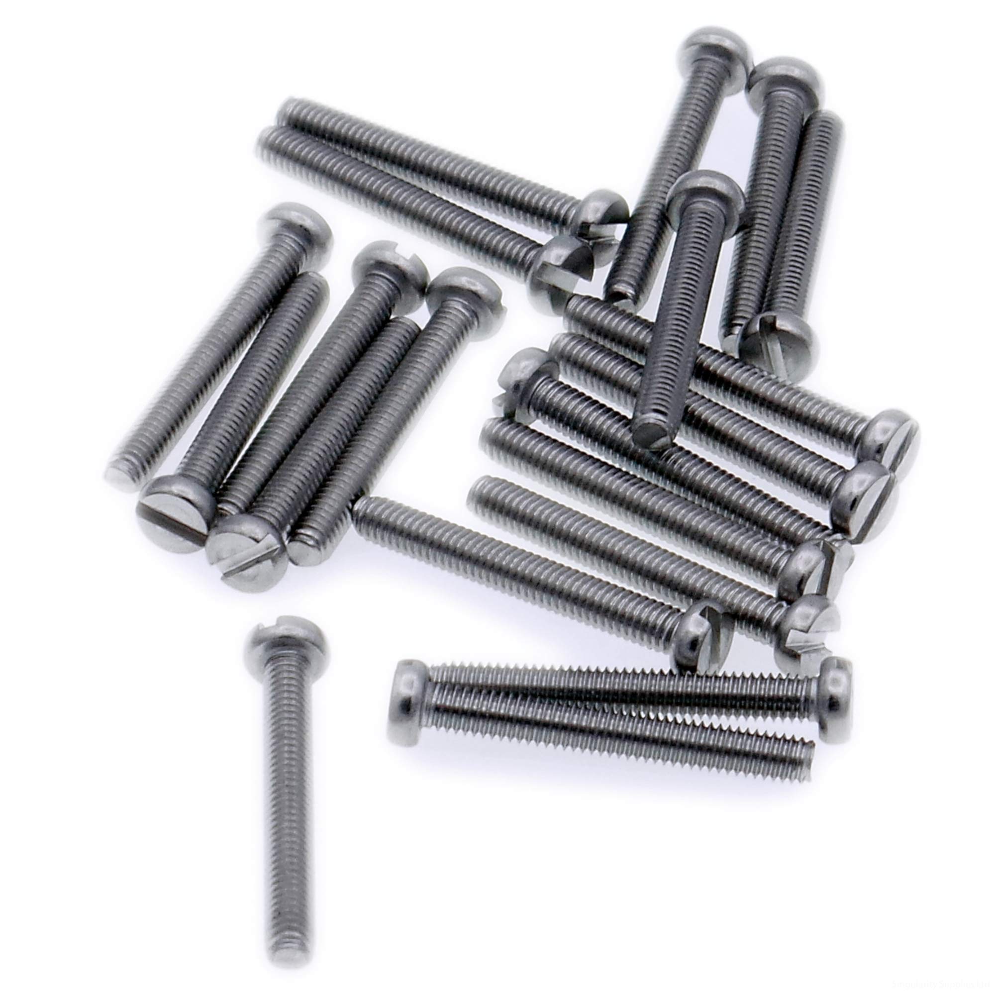 Singularity Supplies M3 (3Mm X 18Mm) Slot Cheese Machine Screw (Bolt) - Stainless Steel (A2) (Pack Of 20)