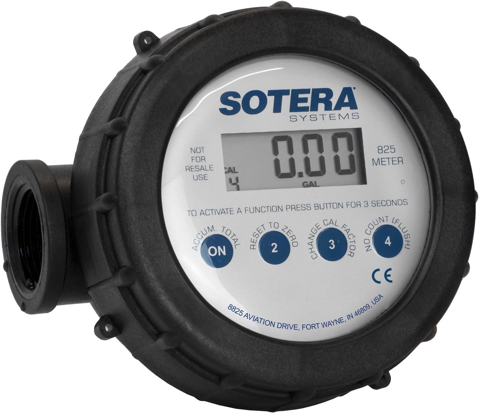 Sotera 825 1" 2-20 GPM Digital Chemical Transfer Meter