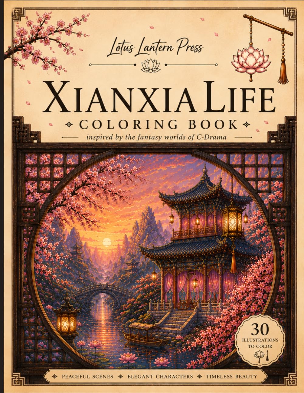 Xianxia Life: Coloring Book Inspired by the Fantasy Worlds of C-Drama