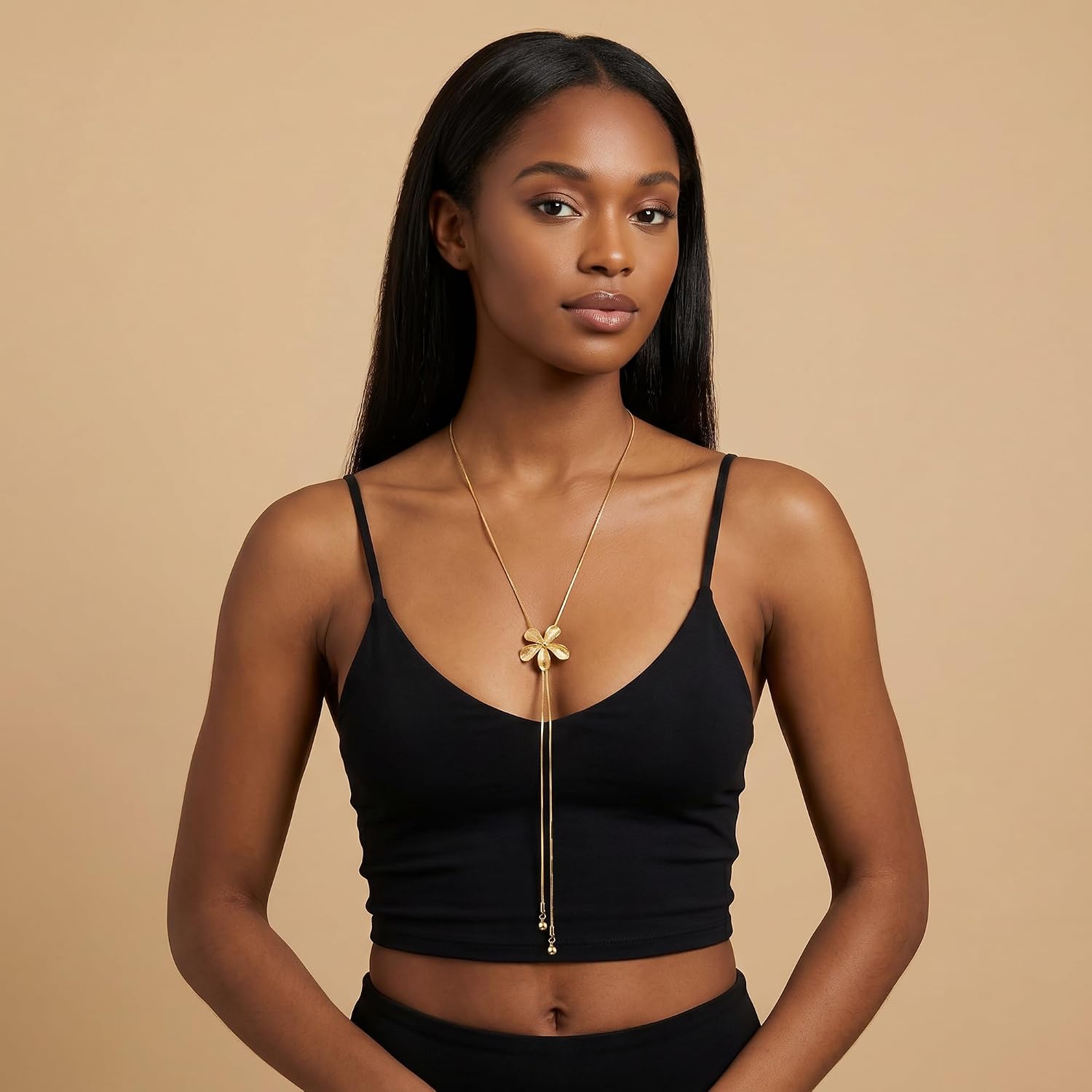 MUYAN Dainty Long Necklace Lariat Necklace for Women Fashion Jewelry