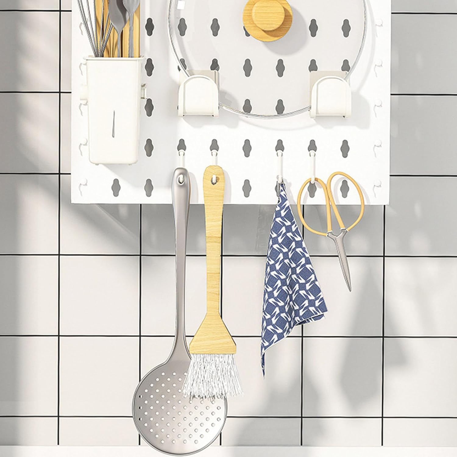 ABS Wall Mounted Bathroom Shelf Adhesive Without Drilling Easy Installation Protective Pipe Covers Storage Rack ABS Pipe Protective Covers